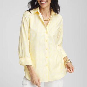 No Iron Golden Striped Shirt